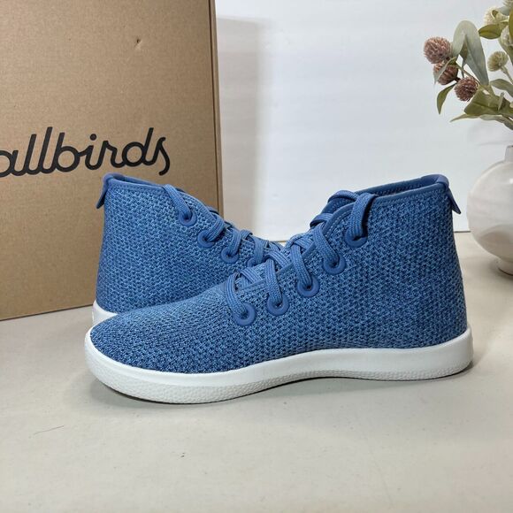 AllBirds Tree Topper Sneakers Lace Up High Top Casual Shoes Blue Men\'s US 7 NWB main image 5